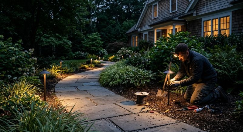 Backyard Lighting Service in Olathe, KS